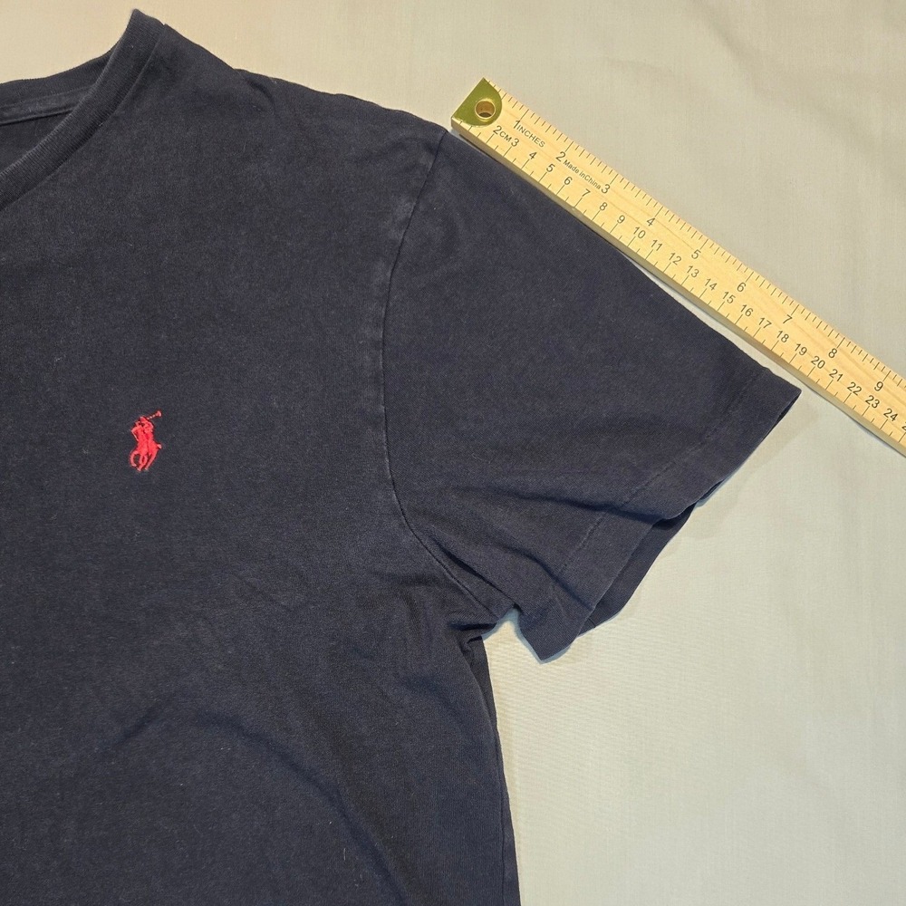 Polo Ralph Lauren V-Neck T-Shirt Bundle 4 Mens (3)L & (1)M Cotton Classic Logo - Picture 10 of 16